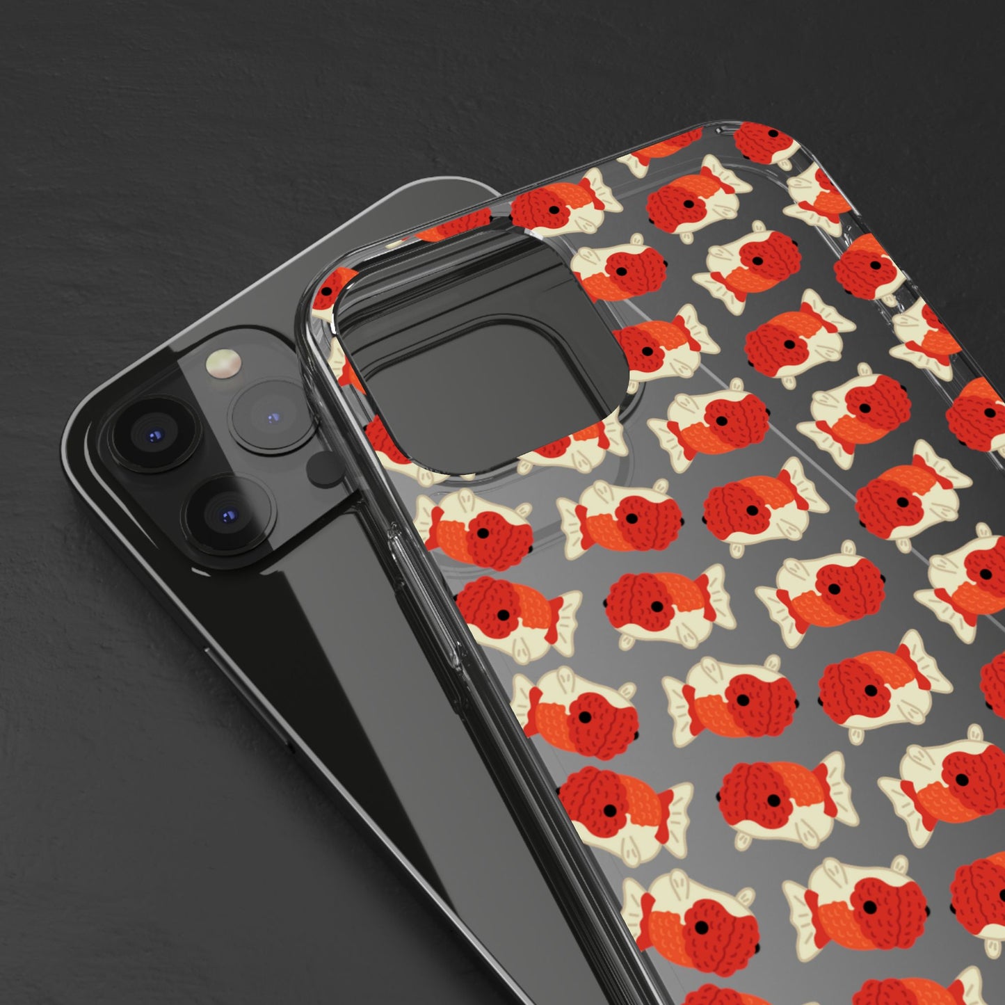 Chubby Goldfish Clear Phone Case