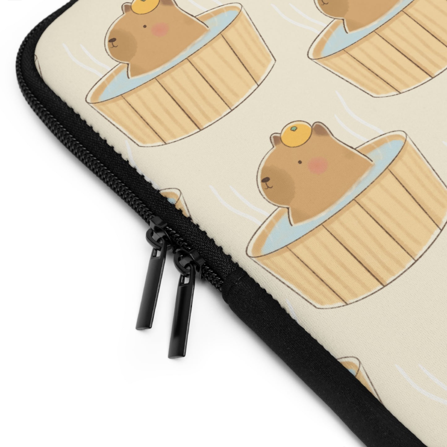 Capybara Bath Laptop Sleeve