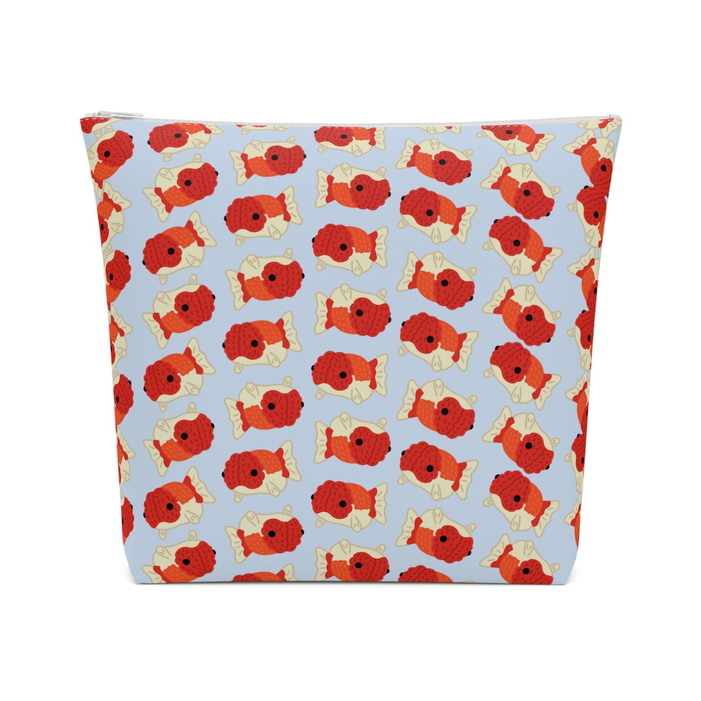 Baby Blue Chubby Goldfish Cosmetic Bag