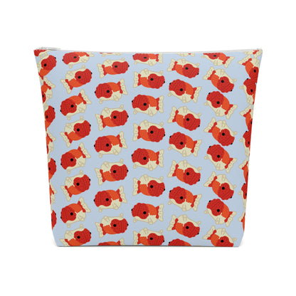 Baby Blue Chubby Goldfish Cosmetic Bag
